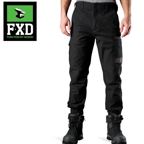 FXD - CUFFED STRETCH WORK PANTS (WP-4) - BLACK, GREEN, KHAKI OR NAVY